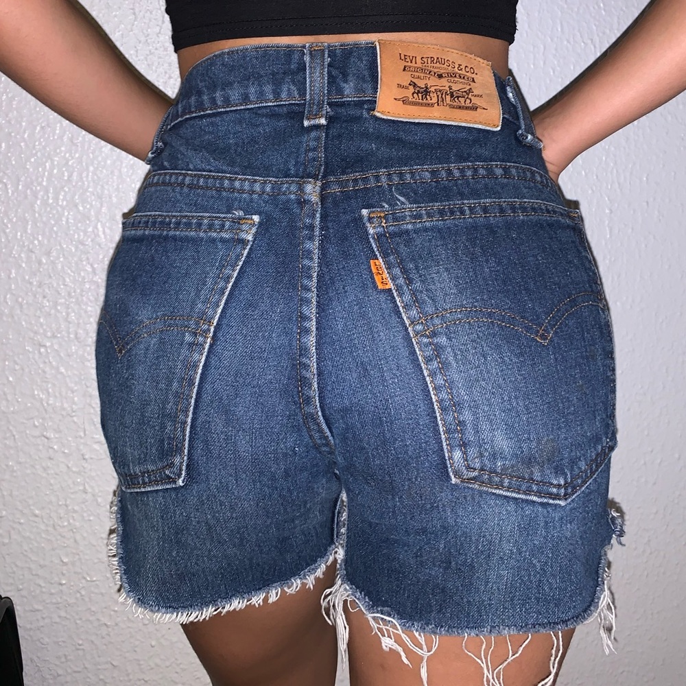 Levi’s denim high-rise shorts